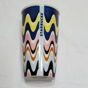 Starbucks Colorful Wave Travel Tumbler 12oz No Lid